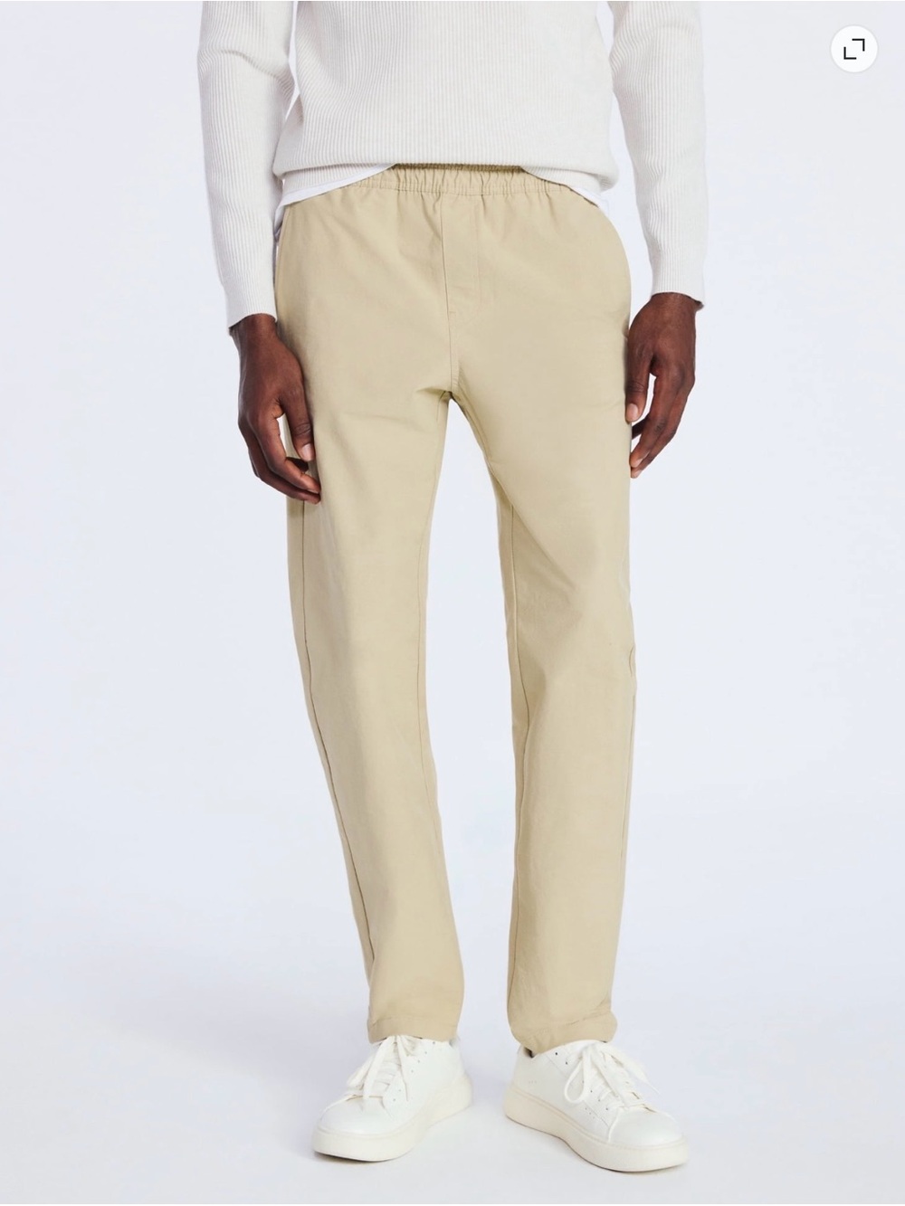 💜Free Assembly Men's Straight Fit Tapered Leg Pull On Commuter Pants,Size:XL